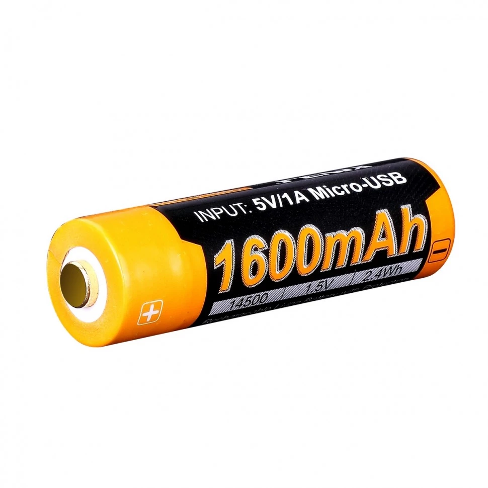 Fenix акумулятор 14500 ARB-L14-1600U micro usb зарядка - Зображення 3