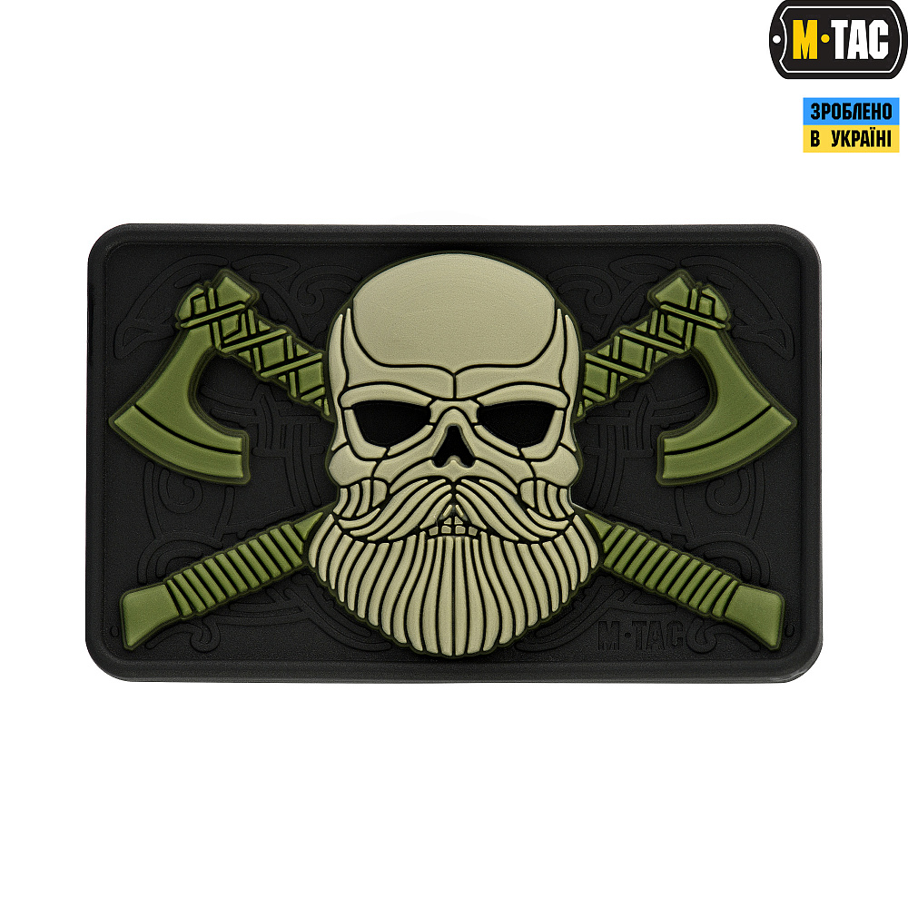 M-Tac нашивка Bearded Skull 3D PVC