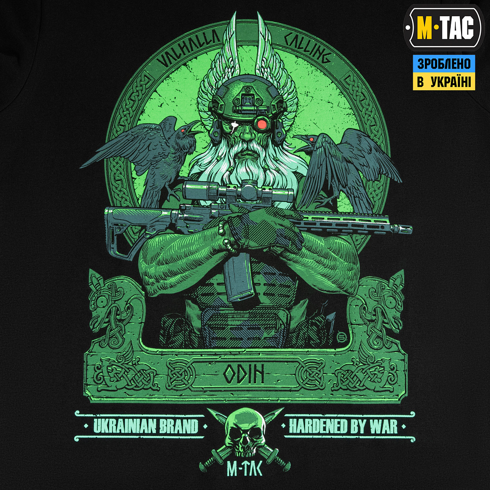M-Tac футболка Odin Night Vision Black - Зображення 4
