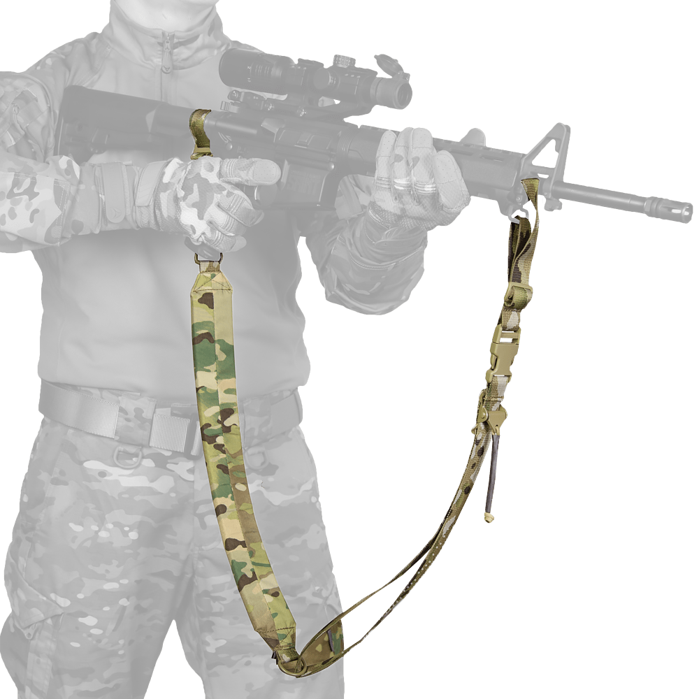 Camotec ремінь збройовий двоточковий Multicam - Зображення 2